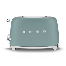 2 SLICE RETRO 50S STYLE TOASTER IN MATT EMERALD GREEN