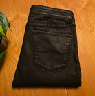 Womens LUCKY BRAND LOLITA SKINNY BLACK WAX DENIM JEANS Sz 2/26 (28 X 28.5) NWOT — photo 1