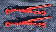 (QTY 2) Lever Load Chain Binder 5/16-G7 3/8-G4 Heavy Duty
