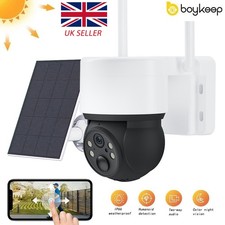 360° Wireless Security Camera PTZ 2.4G WiFi IP Solar Powered Energy Home Outdoor