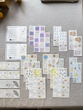 Set of 2 Creative Memories Baby Girl Sticker Set 0604 Made In The USA- Some Used