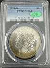 1884 - O Morgan Silver Dollar PCGS MS64 Rainbow Toned CAC Certified New Orleans