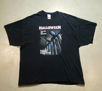 2009 Black Halloween The Trick Is To Stay Alive Promo T-Shirt Size XXL RARE