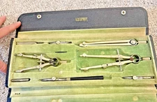 Vintage Dietzgen Master-Pro 1212PJ Drawing Instrument Set complete with case