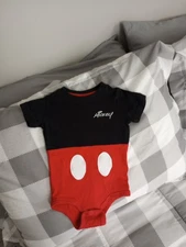 Disney Parks Mickey Mouse 12 Month One Piece Bodysuit