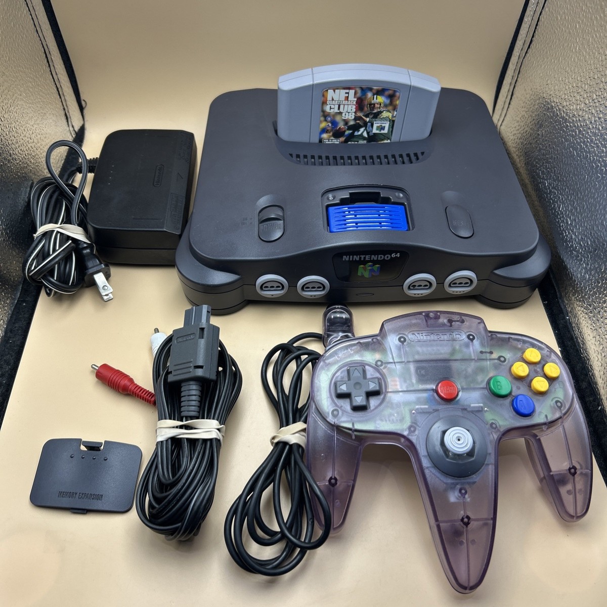Nintendo 64 N64 Console NUS-001 Controller AV & Power