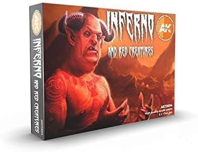 AK Interactive 3rd Generation Acrylics 11604 Inferno and Red Creatures