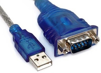 3Ft Translucent USB 2.0 to DB9 RS232 Serial Converter 9 Pin Adapter Cable PDA