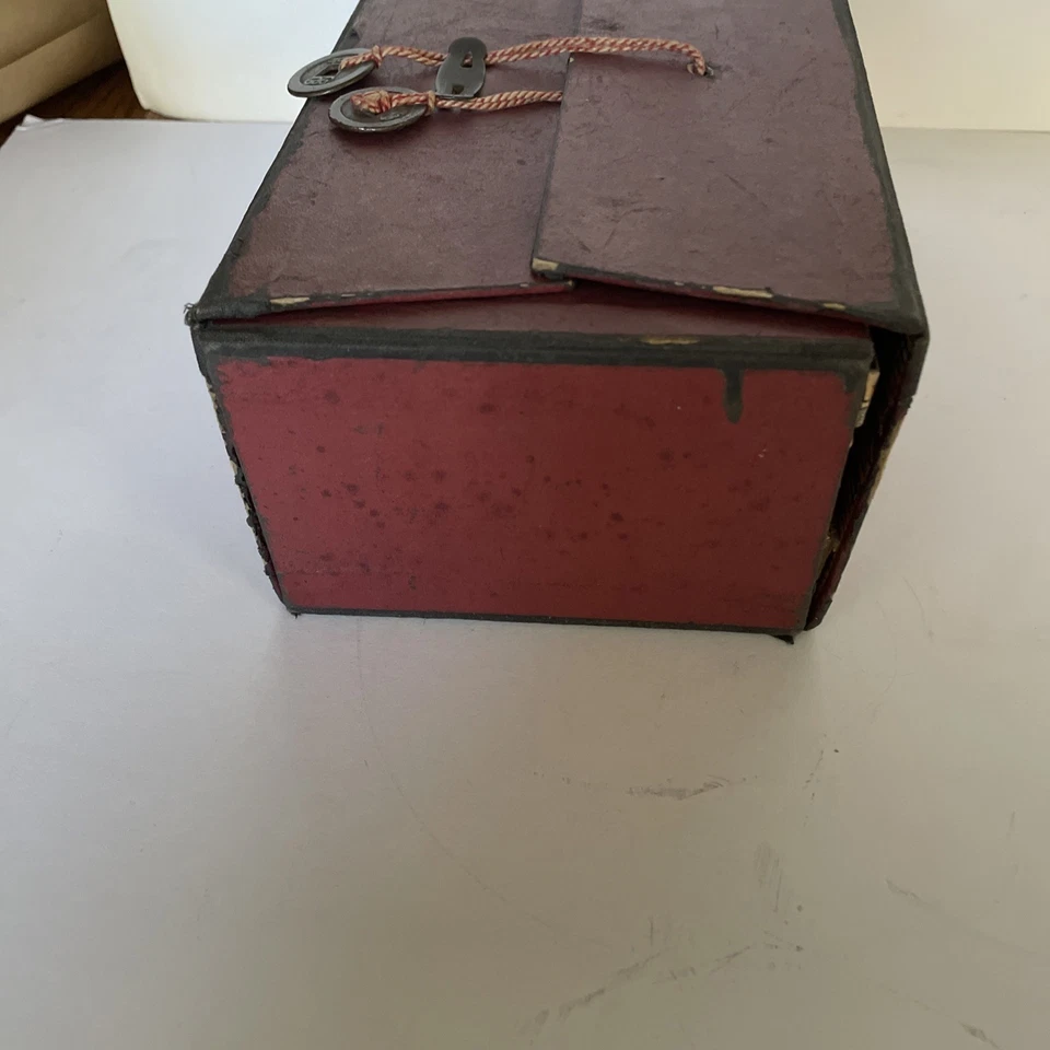 ANTIQUE MAH JONG JONGG SET COMPLETE W/ 148 BAMBOO TILES Travel Box - Image 4 of 4