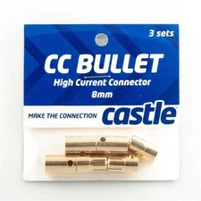 Castle Creations 8.0mm High Current CC Bullet Connector Set AUCT_CSE095-0010-00