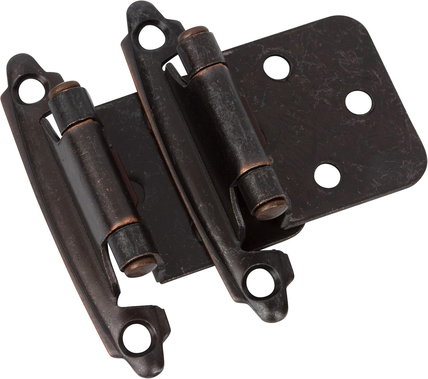 Decobasics Oil Rubbed Bronze Cabinet Hinges for Kitchen Cabinets (10 Pair -20 Pc