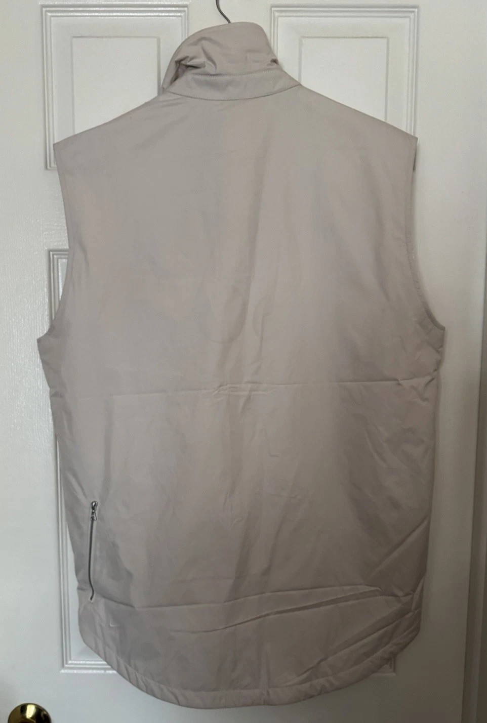 Nike $500 Men’s Medium ESC Made In Italy Down Filled Vest Wheat Ivory DH2884-790 image 10