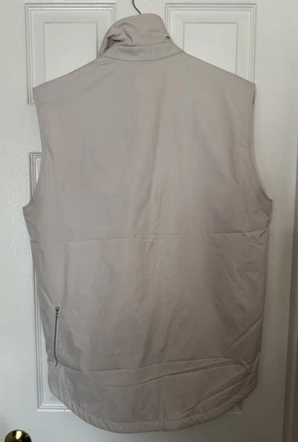 Nike $500 Men’s Medium ESC Made In Italy Down Filled Vest Wheat Ivory DH2884-790 image 10