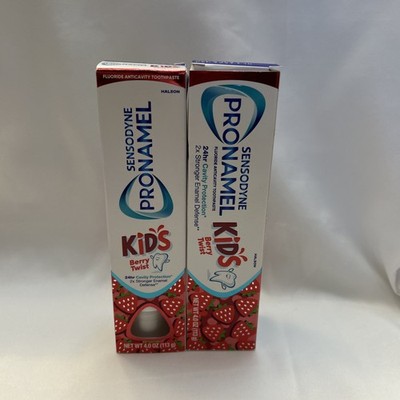 Pack of 2X Sensodyne Pronamel Kid's BERRY TWIST Fluoride Toothpaste 4.0 oz Each