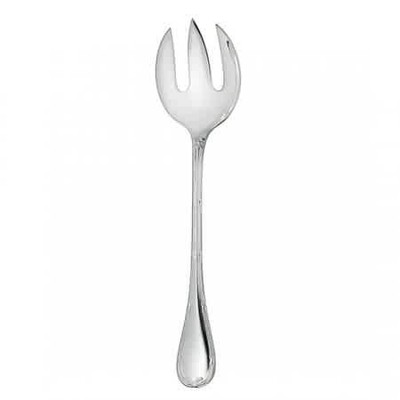Christofle Silver Plated Rubans Salad Serving Fork 0024-083