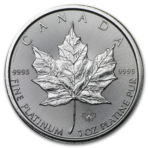 2015 Canadian Platinum Maple Leaf 1 oz — photo from the most recent tracked eBay sale