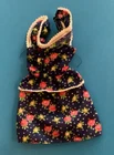 Vintage Barbie - 1975 Best Buy Outfit # 7204 Navy blue floral dress Slight TLC