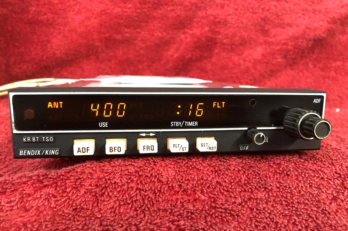 Bendix King KR 87 ADF Receiver 066-1072-04 Repaired with FAA 8130