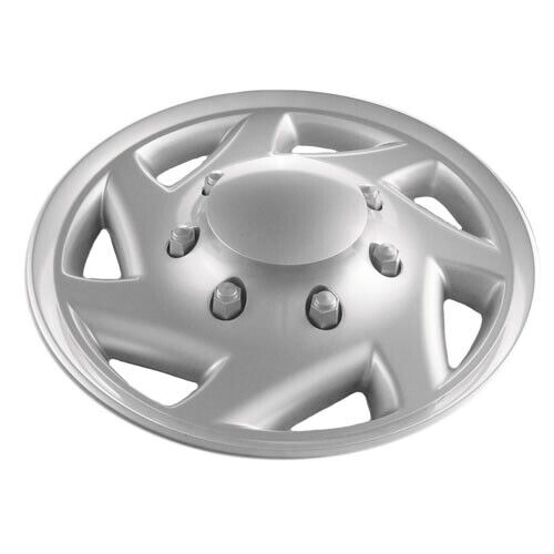 Set (4) 16" Silver Hubcaps fit Ford E-Series Van, 1997-2023, Heavy Duty - Picture 3 of 7