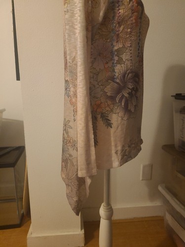 cupio womens blue floral lightweight sweater medium - Picture 5 of 7