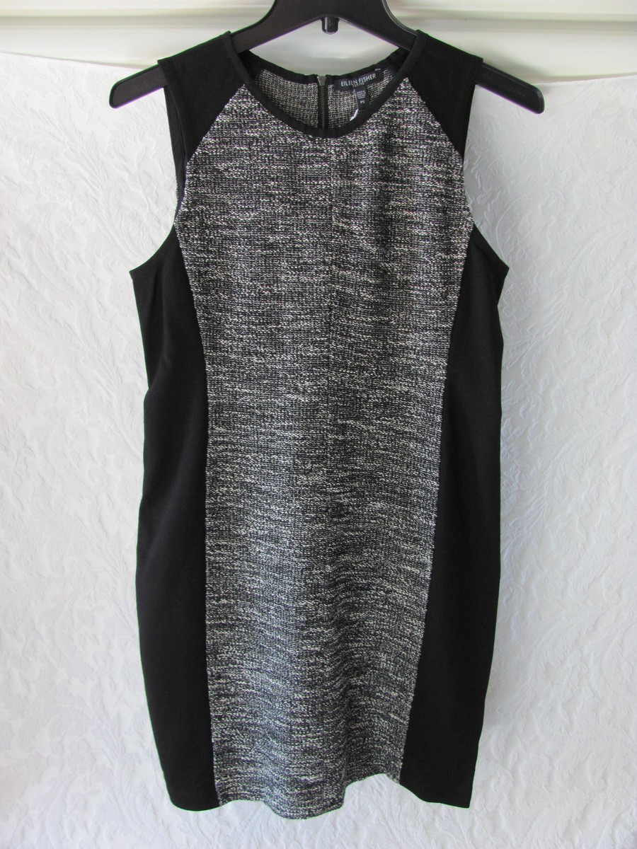 eileen fisher ponte knit dress Eileen Fisher Ponte Knit Dress Women's Size M Boat Neck 3/4 Sleeves Classic