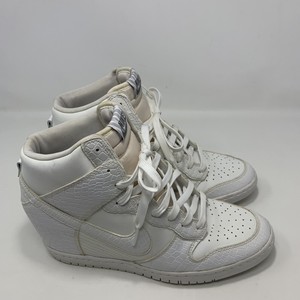 nike dunk sky hi wedge white