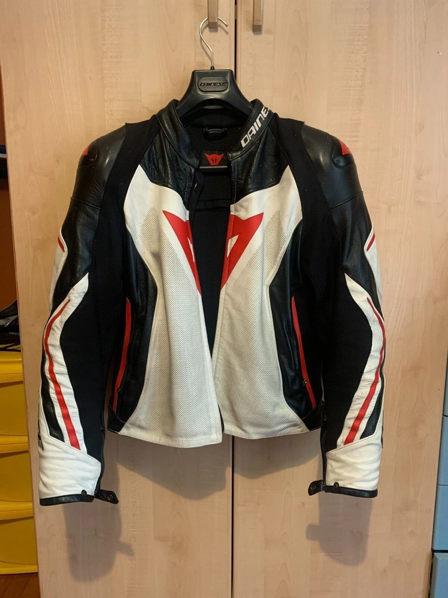 Giacca da moto in pelle Dainese Assen - Taglia 50 + Zaino da moto IN REGALO