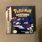 Pokemon Sapphire GBA Gameboy Advance Box And Game No Manual. Authentic