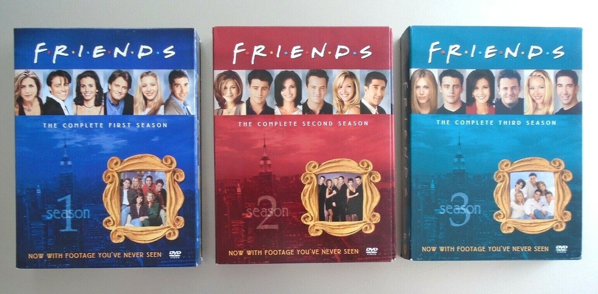 Friends DVD Set Complete Season's 1, 2 & 3 | eBay