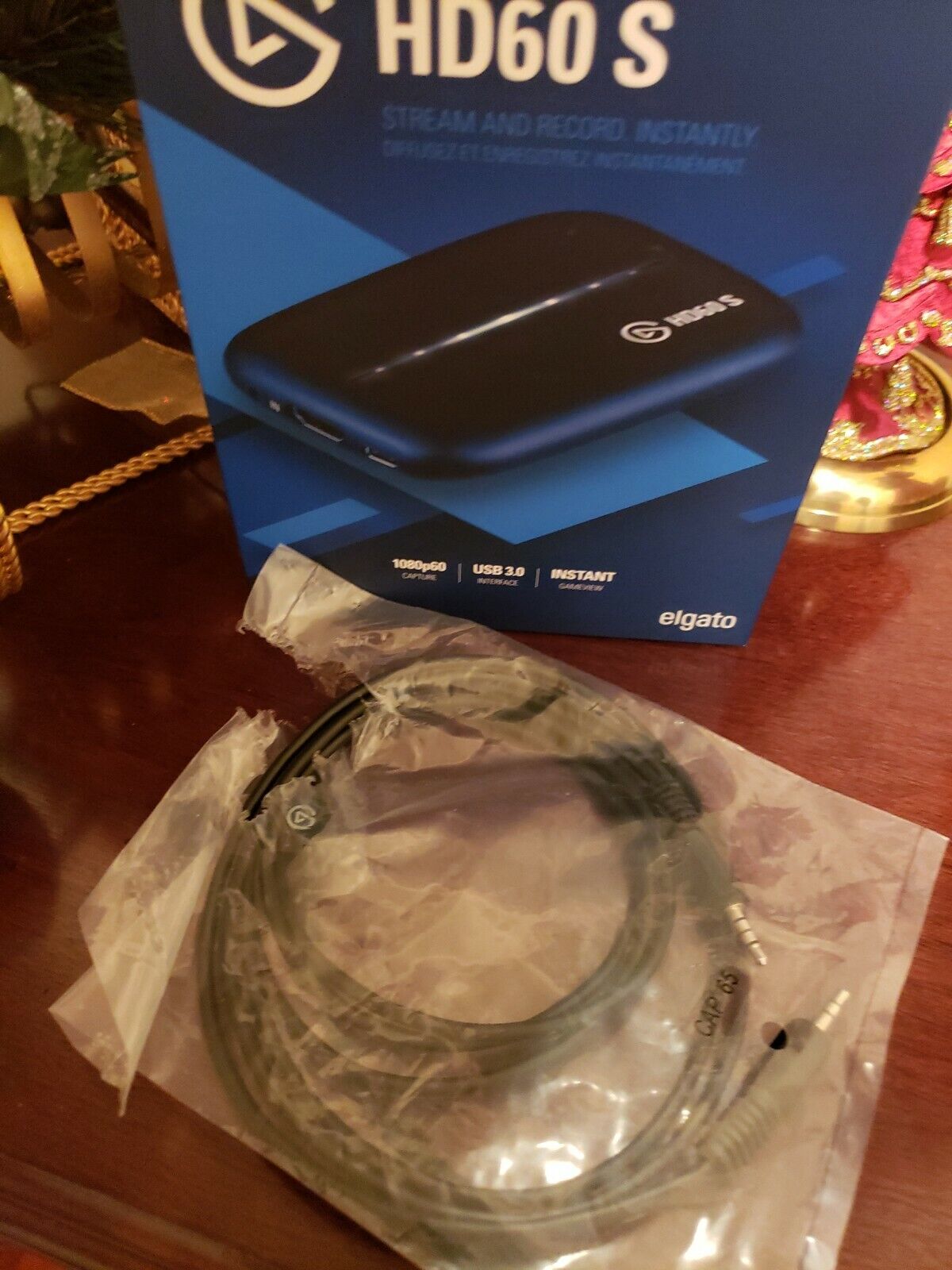 Elgato HD60 S Game Capture Card + Chat Adaptor Cable