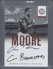 CHRIS MOORE 2016 PANINI ENCASED NOTABLE INSCRIPTION GO BEARCATS AUTO RC #D 49/75