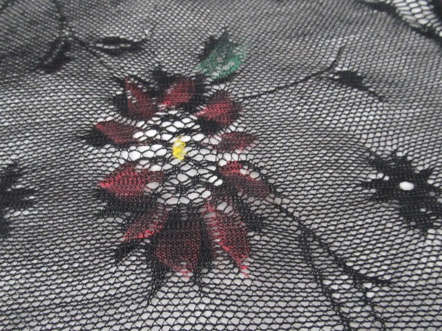 AUTHENTIC SPANISH TRIANGULAR SHAWL WRAP VINTAGE H… - image 6