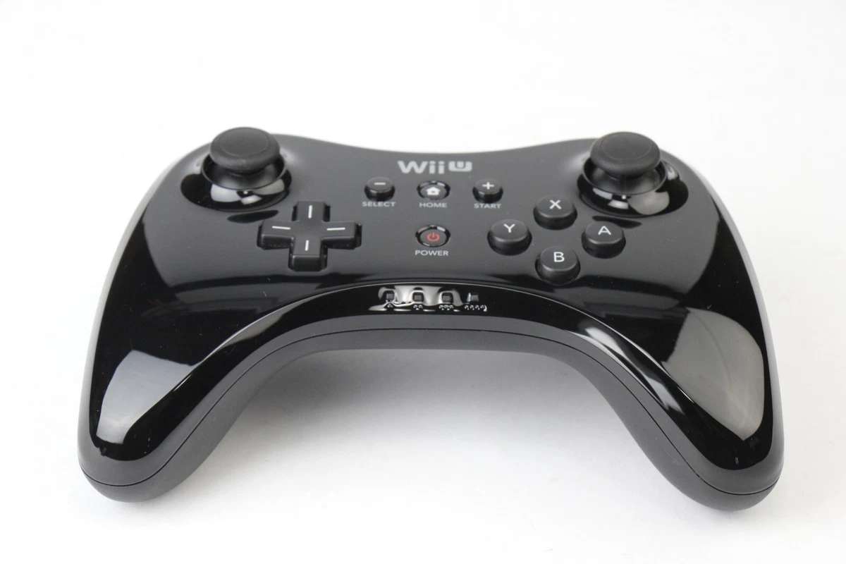 Nintendo Wii U Official OEM Black Wireless Pro Controller WUP 005