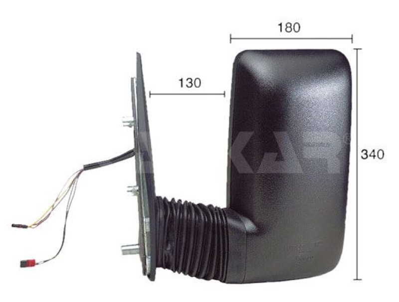Miroir exterieur Daily III 05.99-07.07 LE retroviseur conducteur glace de remplacement