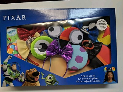 5pc Disney Pixar Ear Headband Set Party Trip Collection Vacation Minnie Mouse
