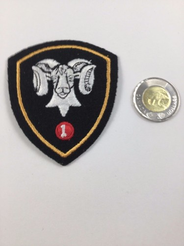 1 Canadian Mechanized Brigade Black Ram's Head Patch Badge Insignia Army - Picture 2 of 3