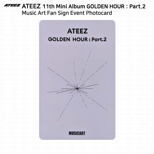 ATEEZ Golden Hour Part.2 Fan Schild Event Fotokarte AP EL HL MS MA FS KPOP K-POP - Bild 88 von 104