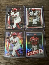 2020 Topps Aristides Aquino 4 Card Rookie Lot Refractor & Base Reds