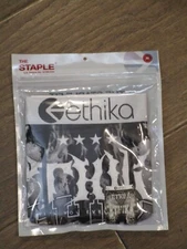 ETHIKA THE STAPLE SKULL SHOCKER BLACK/WHITE BOXER BRIEFS  SIZE MEDIUM