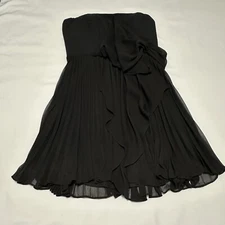 BCBGeneration Black Strapless Cocktail Party Dress Sz 6 NWT