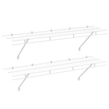 HAUSHOF 4 ft x 12in Closet Shelves Wall Mount...