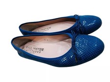 Paul Mayer Luxe Ballet Shoes Royal Blue Dance Shoes Size 10 Ballet Flats Womens