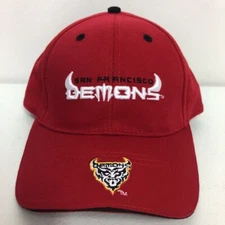 Vintage San Francisco Demons XFL Drew Pearson Marketing Hat Cap Red New