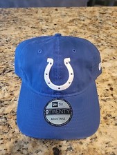 NWT-INDIANAPOLIS COLTS New Era 9TWENTY One Size Fits Cap/Hat Blue/White