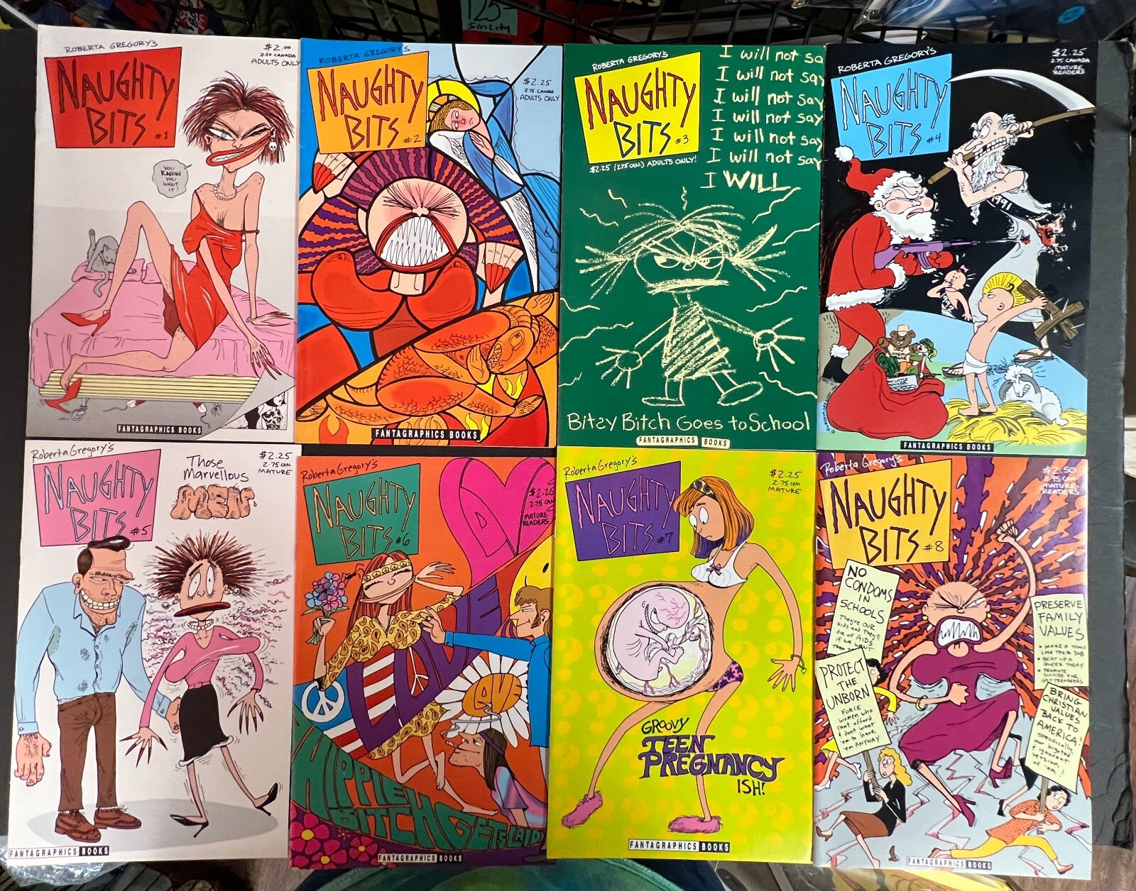 Naughty Bits Lot of 31 #1-12, 14-30, 33-34 Fantagraphics Comics VF-VF