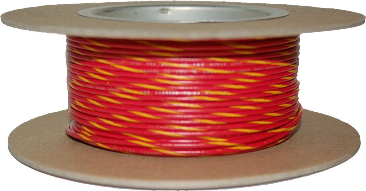 Namz #18G Primary Wire 100' Red/Yellow NWR-24-100 | eBay