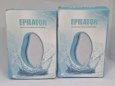 (2) Epilator Painless Hair Removal Exfoliation 