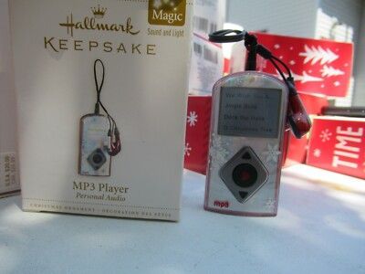 Hallmark Keepsake MP3 player ornament in box 
