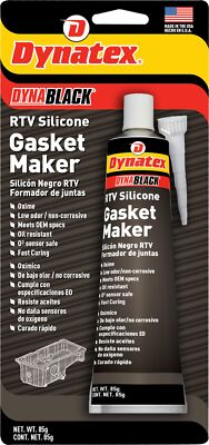 143355 DynaBlack RTV Silicone Gasket Maker, 85g Tube - Black Silicone Sealant...