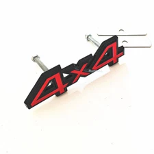 Black Red 4x4 VEHICLE Front Grill Grille Emblem Badge Decal PICKUP SUV 4WD